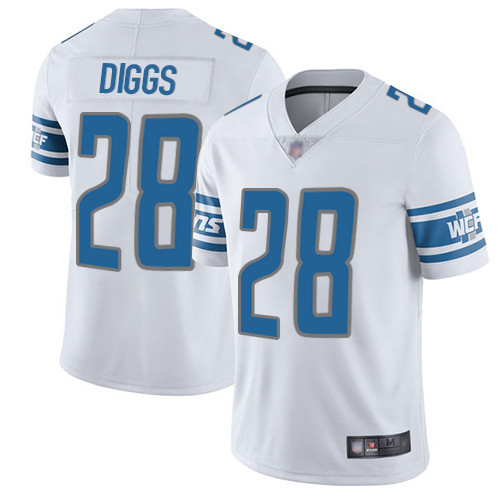 Detroit Lions Limited White Men Quandre Diggs Road Jersey NFL Football #28 Vapor Untouchable